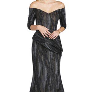 Feriani Couture 18212 Evening Dress Black Size 14